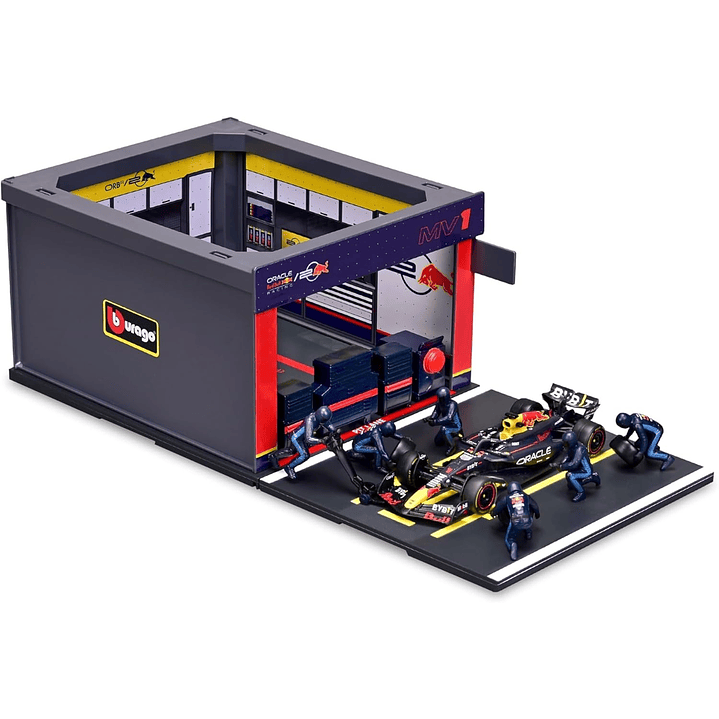 Carro Colección  Set Pit Pass Red Bull 1/43 3