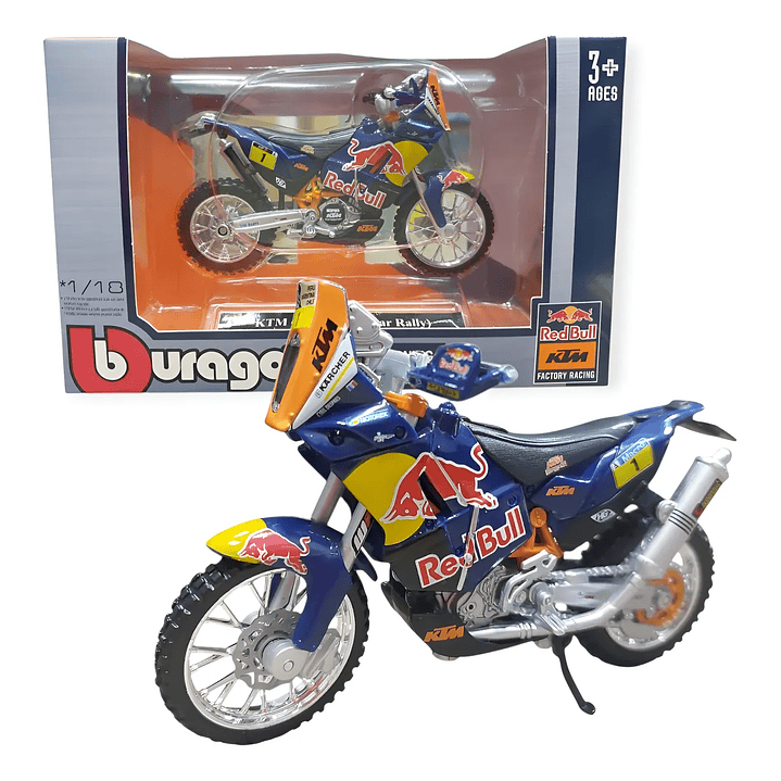 Carro Colección  Moto Ktm Red Bull 1/18 1