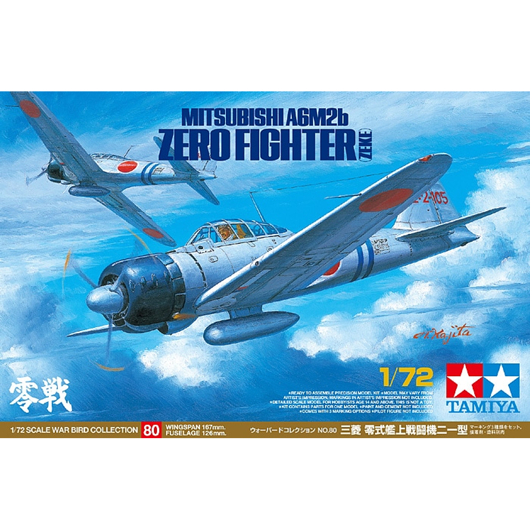 Para armar Mitsubishi A6M2B 1/72 1