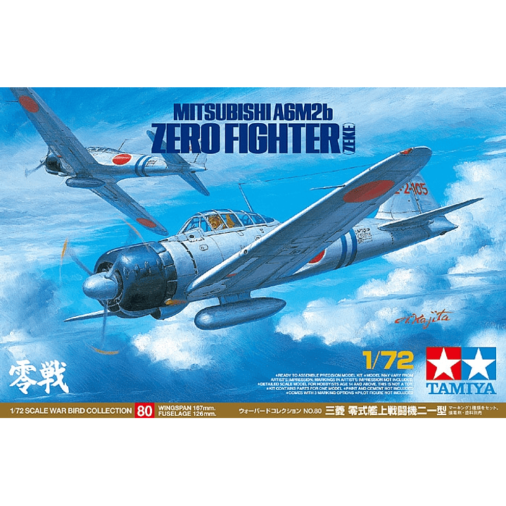 Para armar Mitsubishi A6M2B 1/72 1