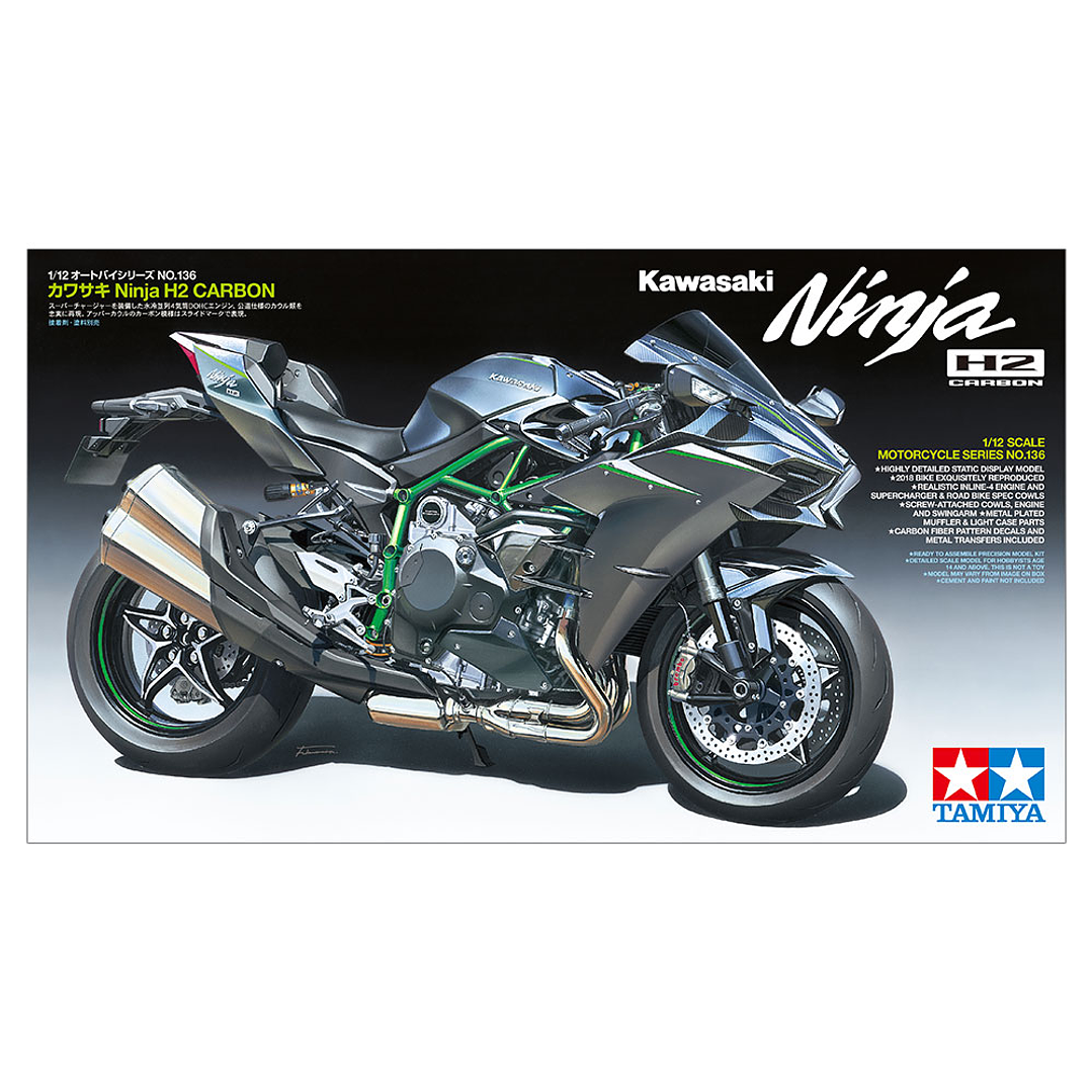 Moto para Armar Kawasaki Ninja H2 Carbon 1/12 1