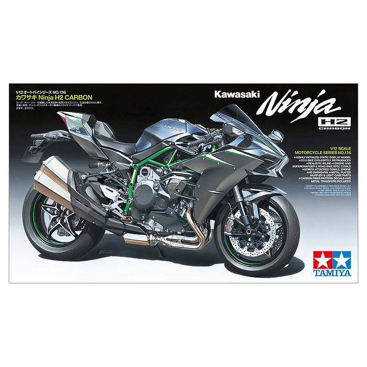 Moto para Armar Kawasaki Ninja H2 Carbon 1/12 1
