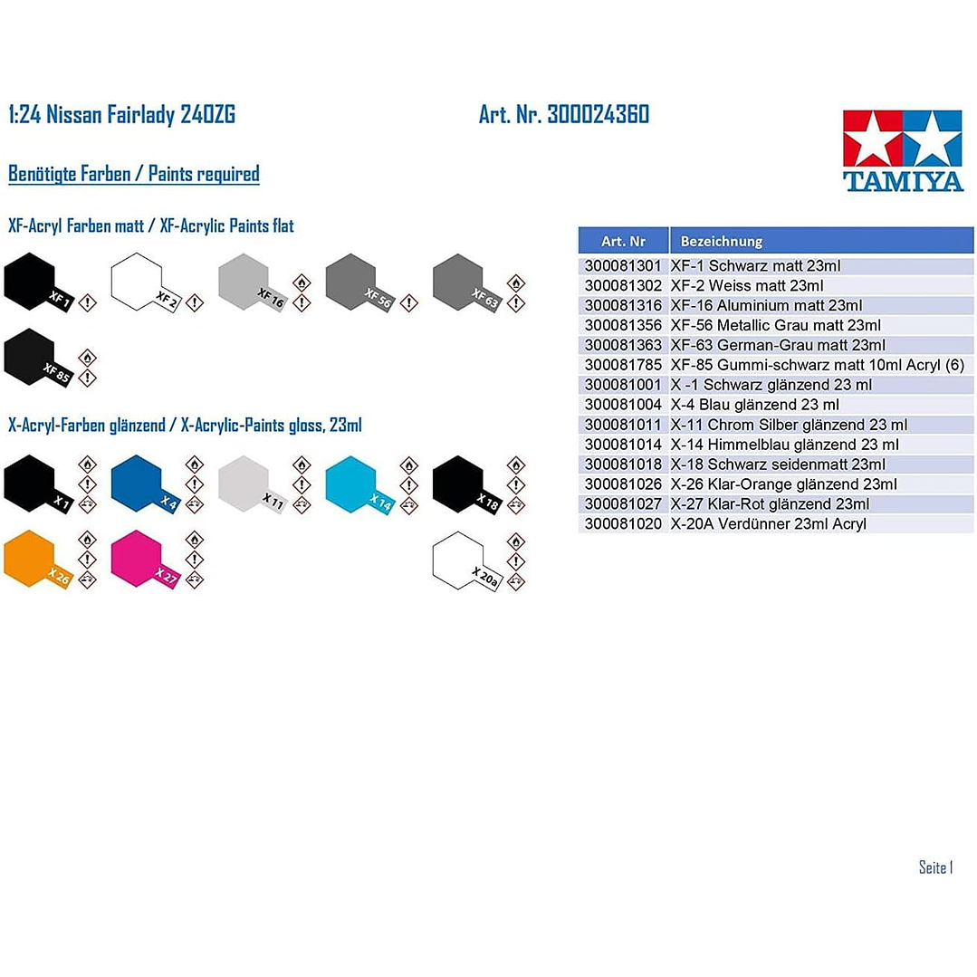 Vehículo para Armar Nissan Fairlady 240Zg 1/24 5