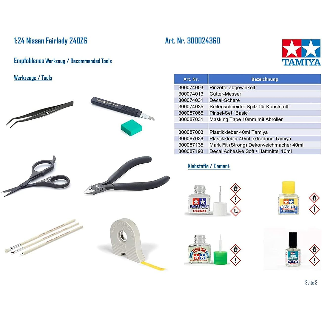 Vehículo para Armar Nissan Fairlady 240Zg 1/24 6