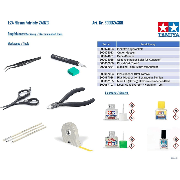 Vehículo para Armar Nissan Fairlady 240Zg 1/24 6