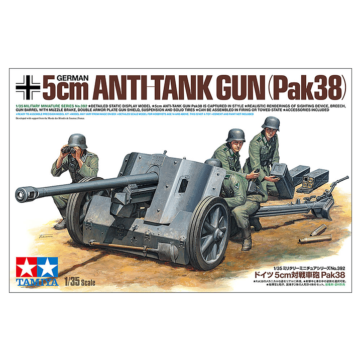 Para armar German Anti Tank Pak 3 1/35 1