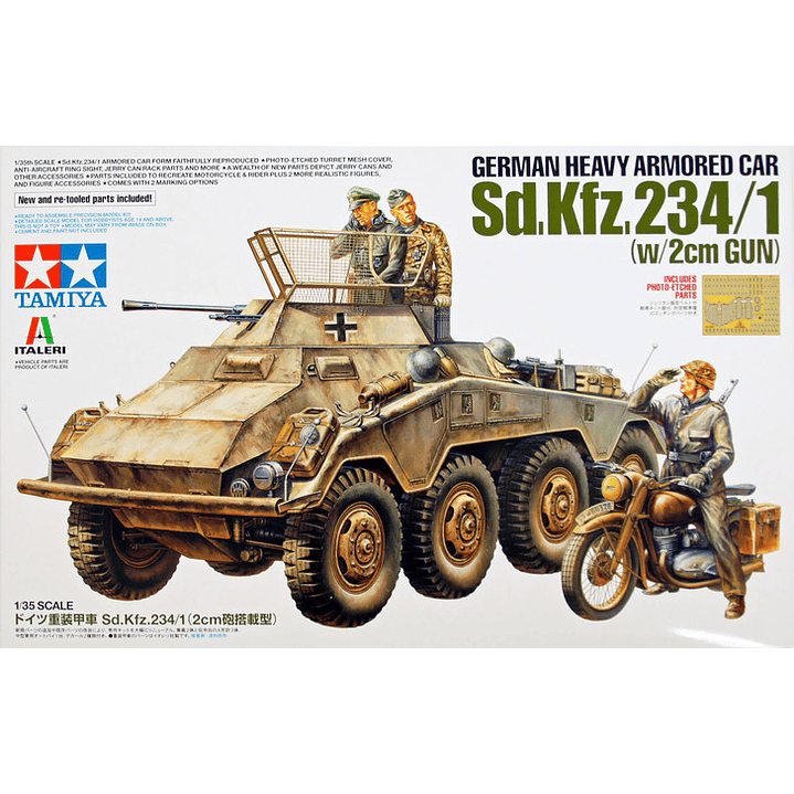 Para armar Armored Car Sd.Kfz.234/1 1/35 1