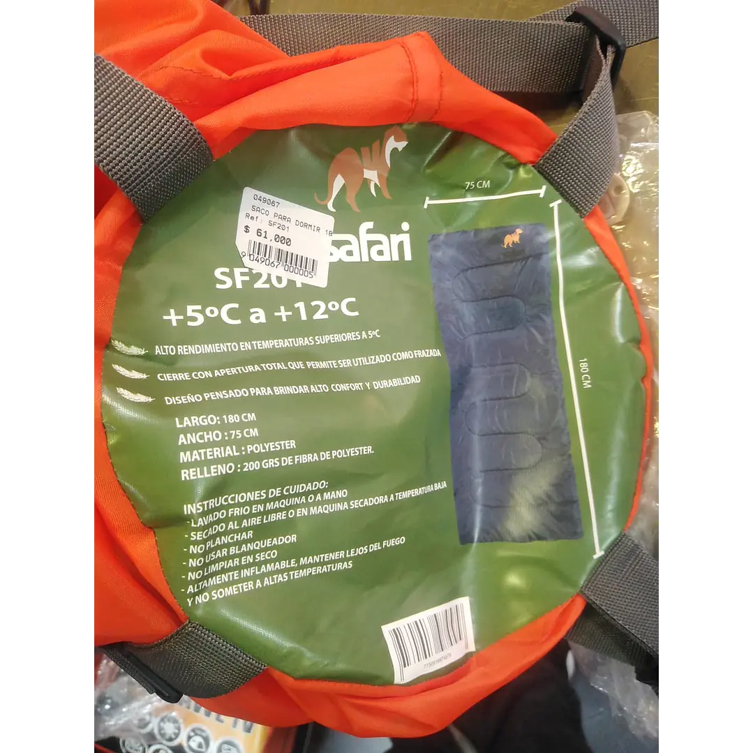  Saco Para Dormir 180X75Cm 1