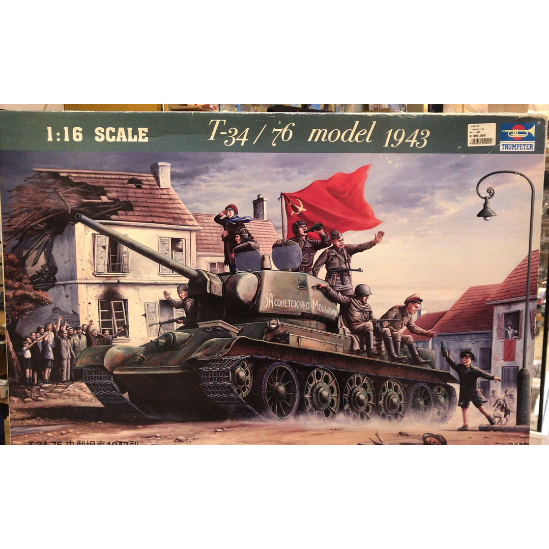 No nuevo para armar Tanque T-34/76 1943 escala 1/16 1