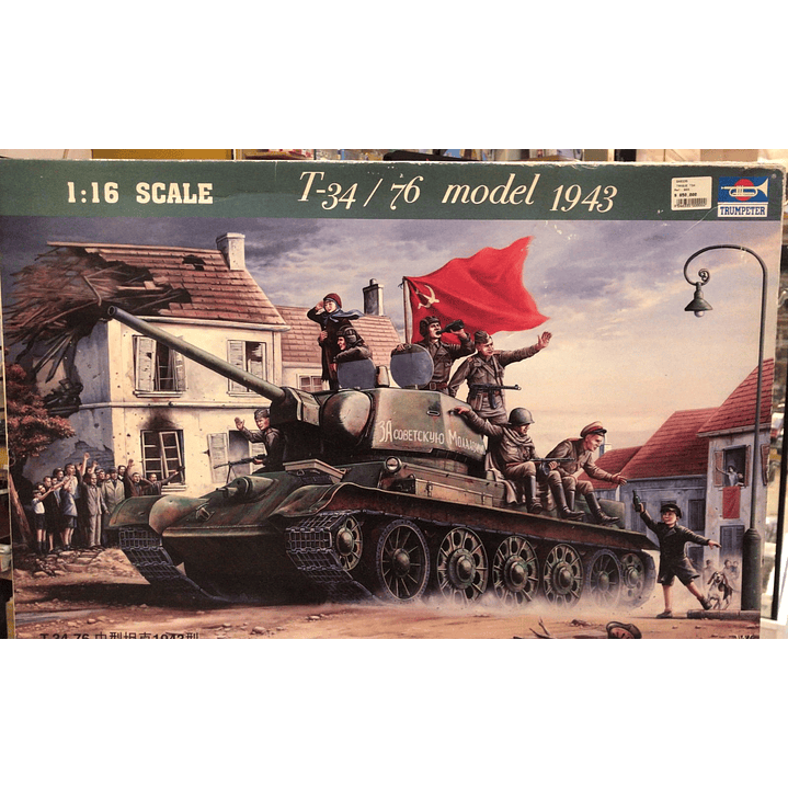 No nuevo para armar Tanque T-34/76 1943 escala 1/16 1