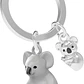 Llavero  Koalas Bl- Plateado - Miniatura 2