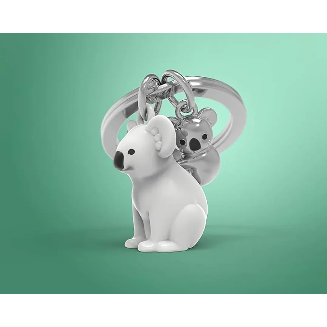 Llavero  Koalas Bl- Plateado 3