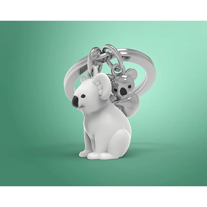 Llavero  Koalas Bl- Plateado 3