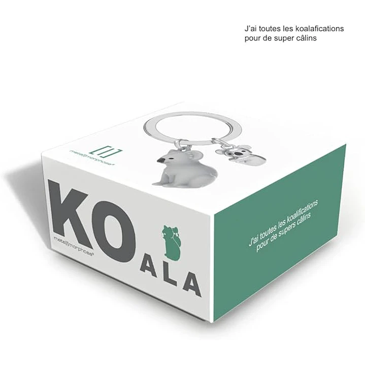 Llavero  Koalas Bl- Plateado 1