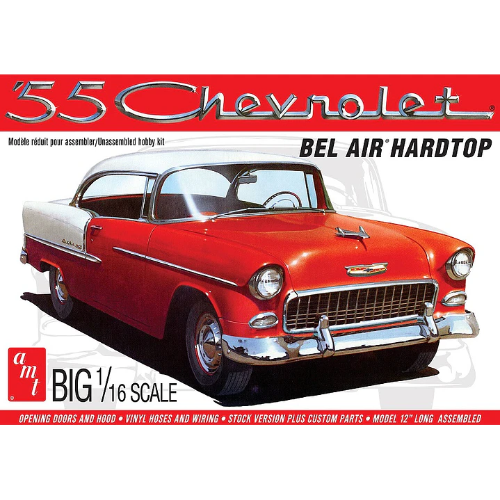 Vehículo para Armar 1955 Chevy Belair Hardtop 1/16 2