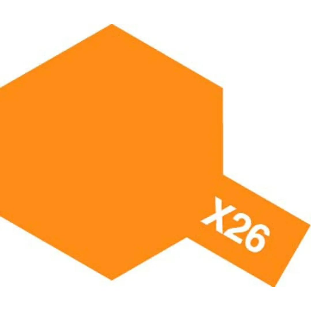  X 26 Acrylic Clear Orange 10Ml 1