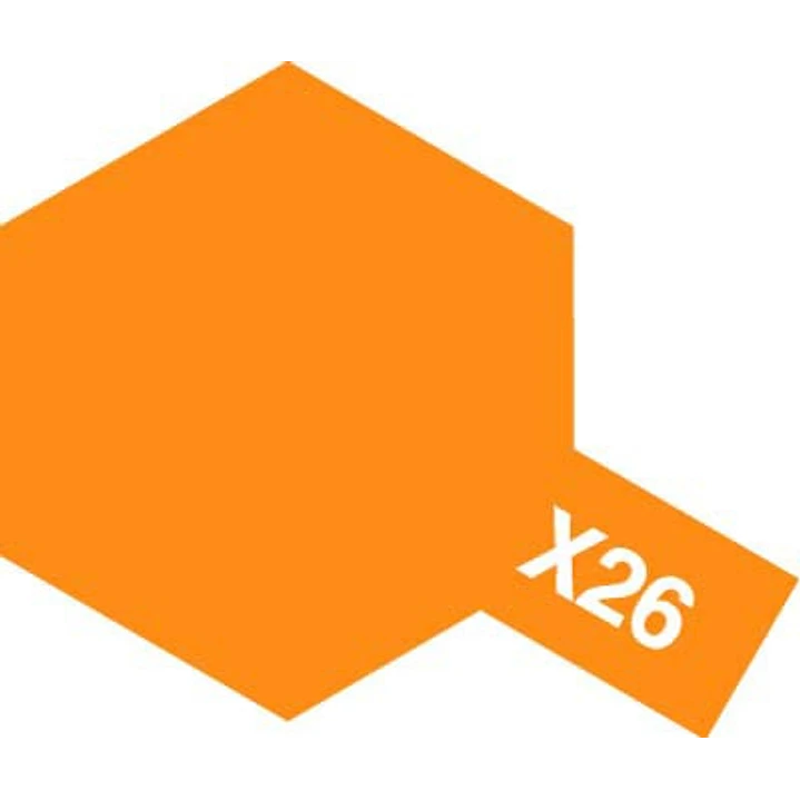  X 26 Acrylic Clear Orange 10Ml 1