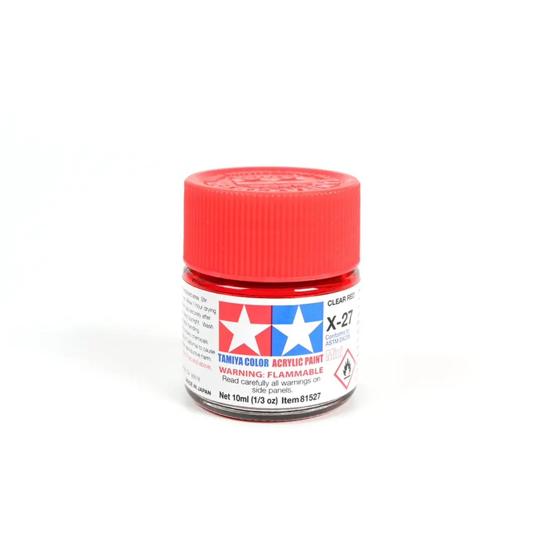  X-27 Acrylic Clear Rojo 10Ml 1