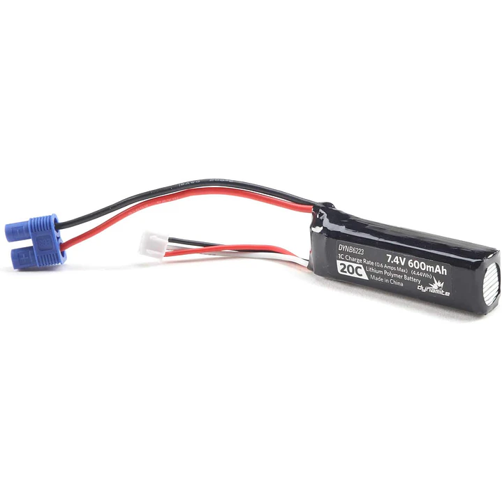  Bateria 7.4 600 Mah 2S 20 C Lipo Ec 1