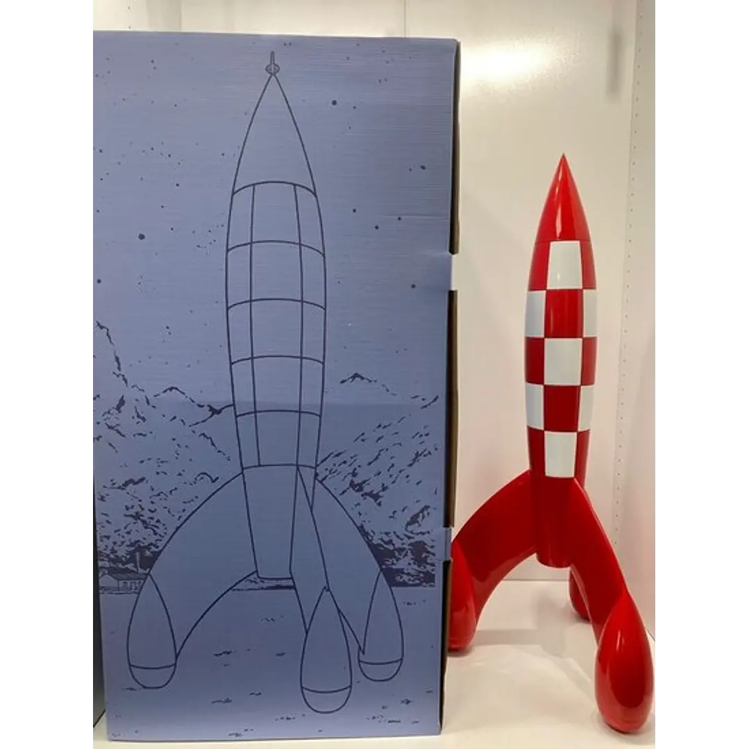 Cohete de colección en resina  Tintin - 60 Cm 2