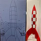 Cohete de colección en resina  Tintin - 60 Cm - Miniatura 2