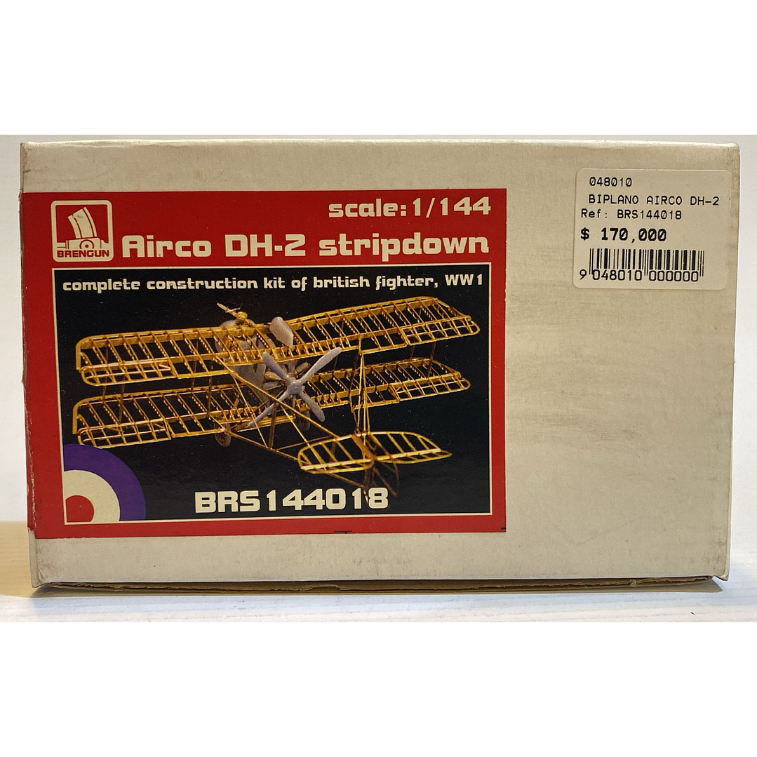 Avion para armar biplano Airco DH-2 stripdown 1/144 1