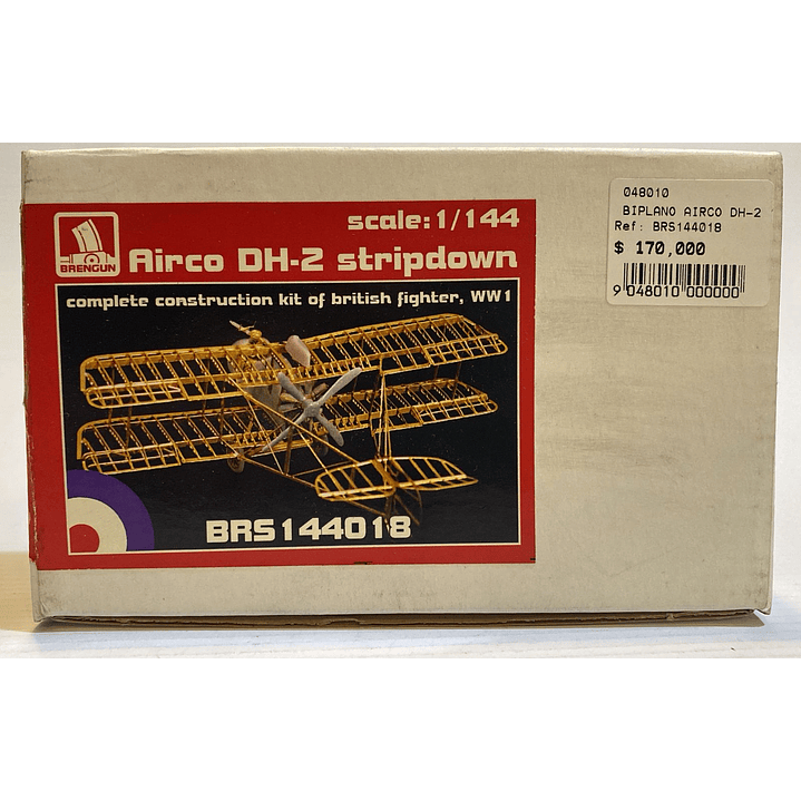 Avion para armar biplano Airco DH-2 stripdown 1/144 1