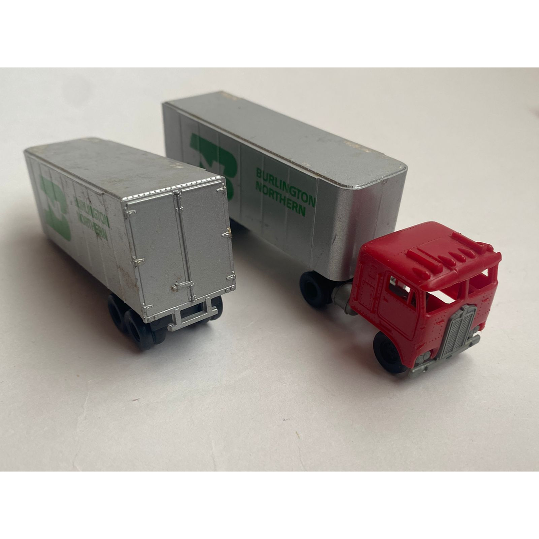 Tren electrico plataforma de carga tipo 