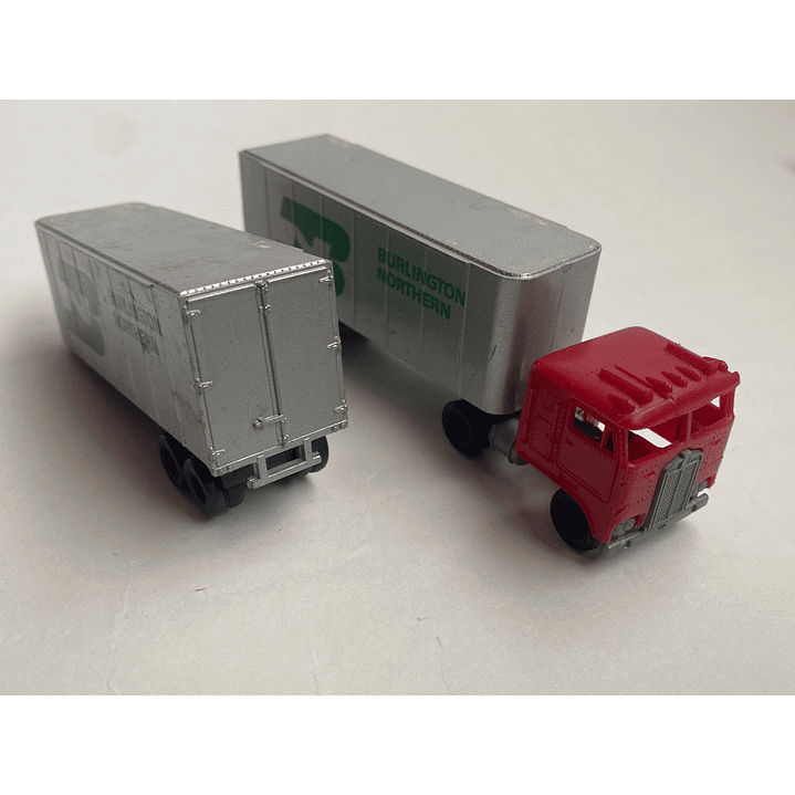 Tren electrico plataforma de carga tipo 