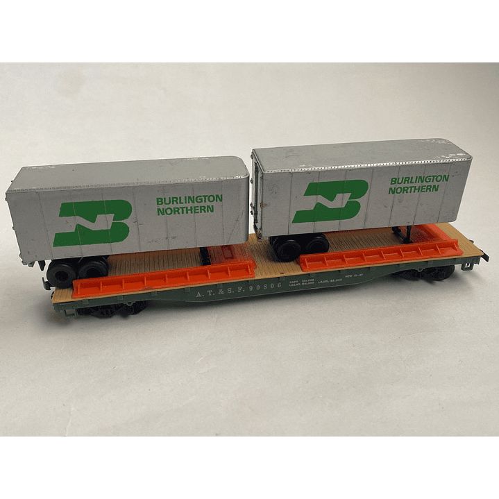 Tren electrico plataforma de carga tipo 