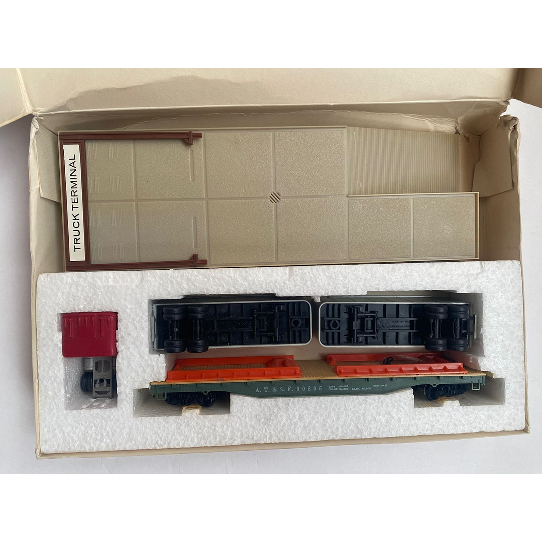 Tren electrico plataforma de carga tipo 