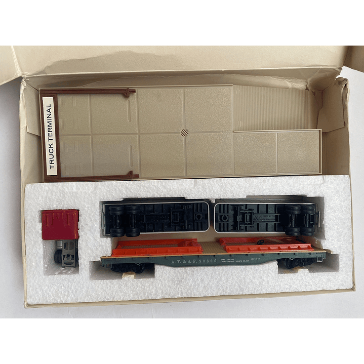 Tren electrico plataforma de carga tipo 