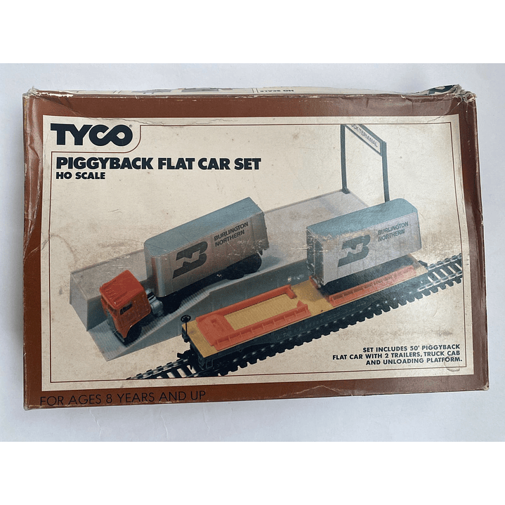 Tren electrico plataforma de carga tipo 