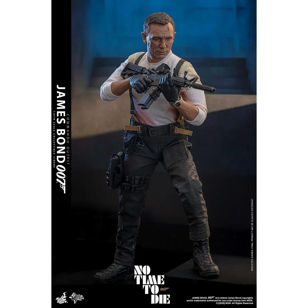  Figura de acción a escala 1/6 de James Bond (Traje de comando) - Sin tiempo para morir de Hot Toys Collectibles 5