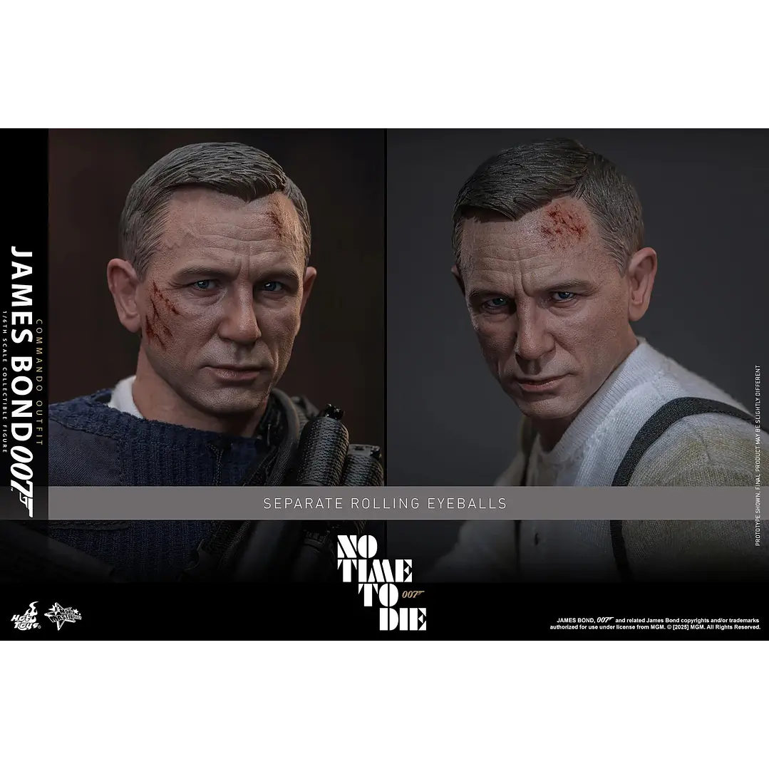  Figura de acción a escala 1/6 de James Bond (Traje de comando) - Sin tiempo para morir de Hot Toys Collectibles 7