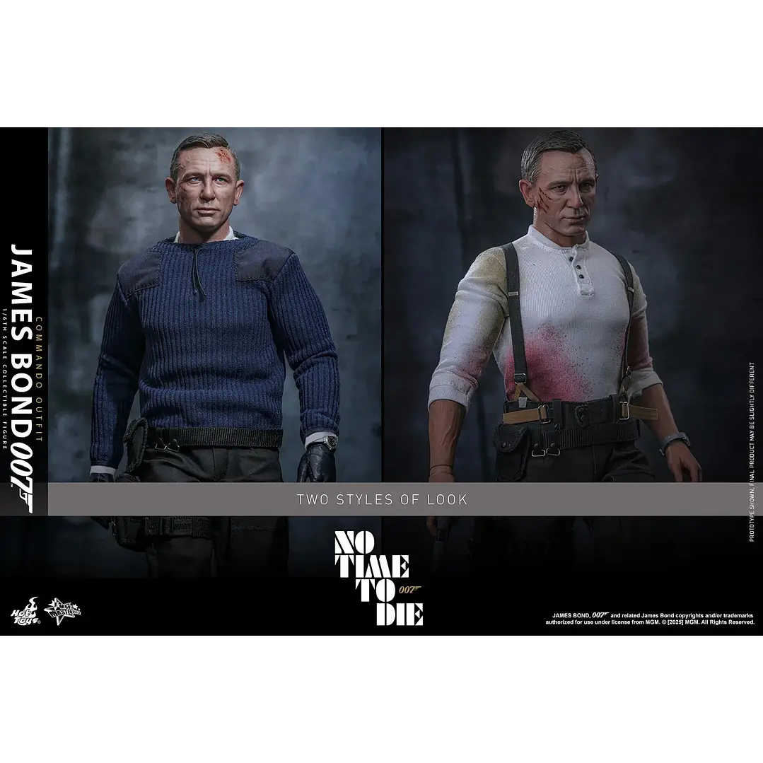  Figura de acción a escala 1/6 de James Bond (Traje de comando) - Sin tiempo para morir de Hot Toys Collectibles 8