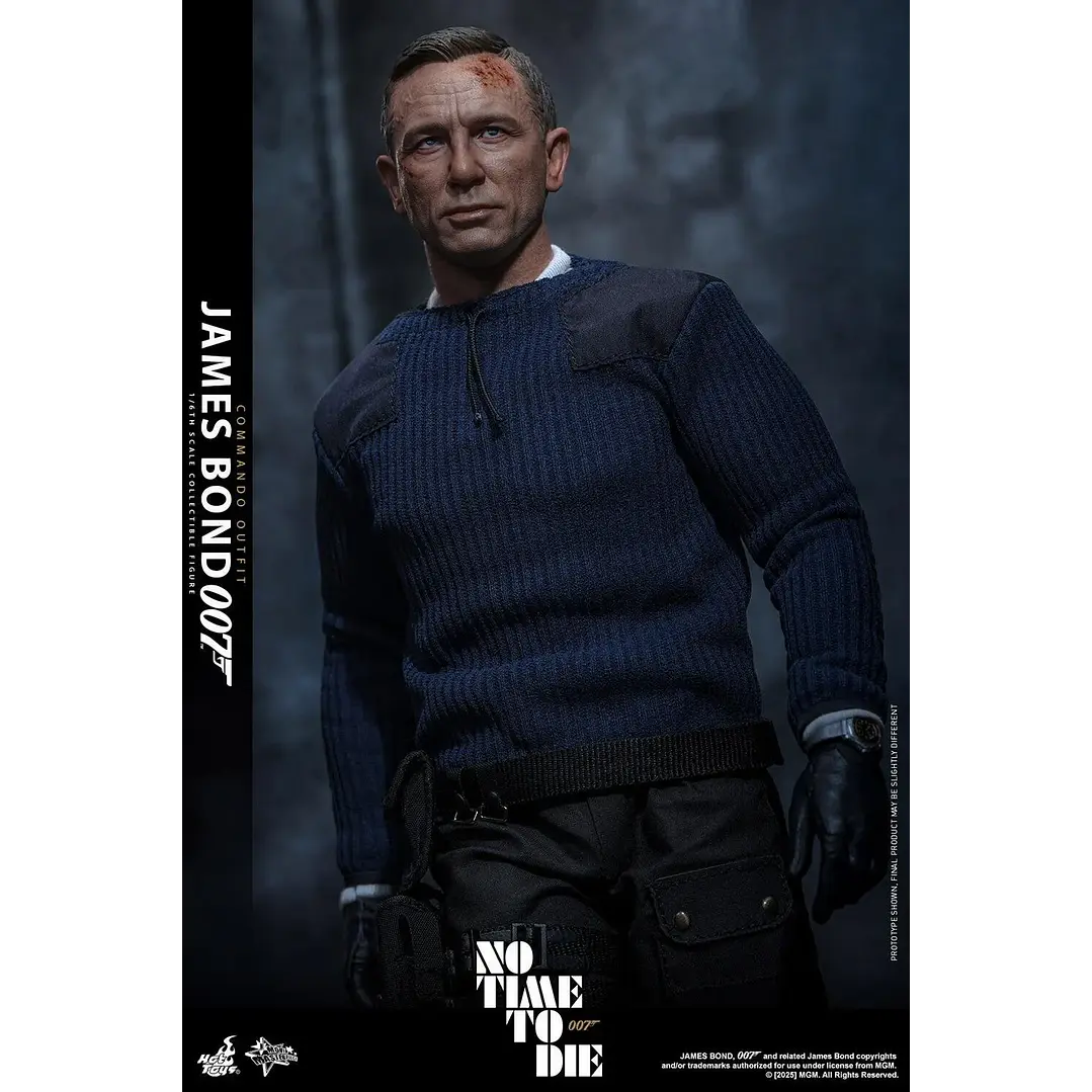  Figura de acción a escala 1/6 de James Bond (Traje de comando) - Sin tiempo para morir de Hot Toys Collectibles 10