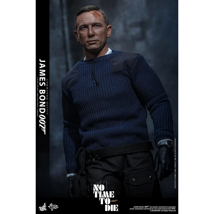  Figura de acción a escala 1/6 de James Bond (Traje de comando) - Sin tiempo para morir de Hot Toys Collectibles 10