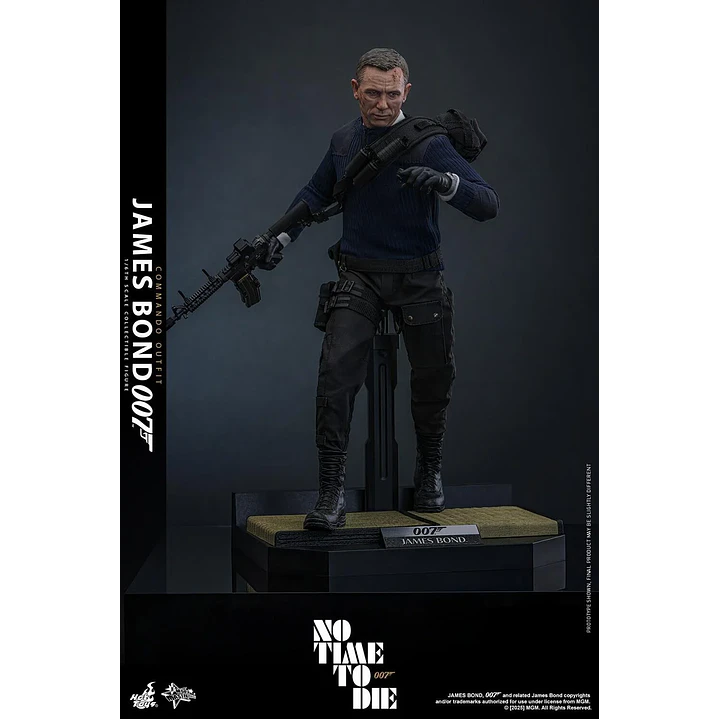  Figura de acción a escala 1/6 de James Bond (Traje de comando) - Sin tiempo para morir de Hot Toys Collectibles 11