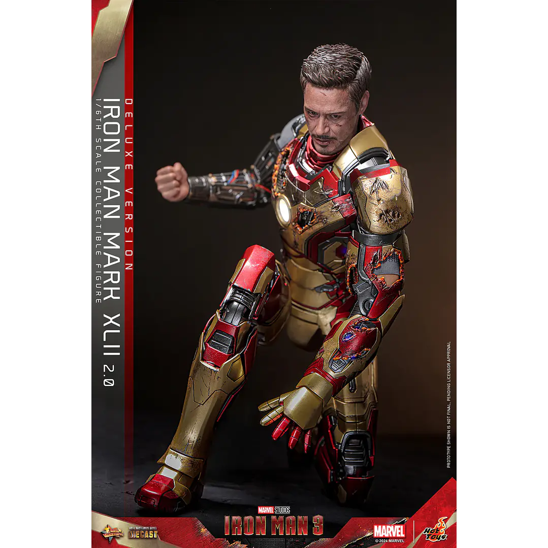 Figura Colección  Iron Man Matk Xlii Deluxe 1/6 5