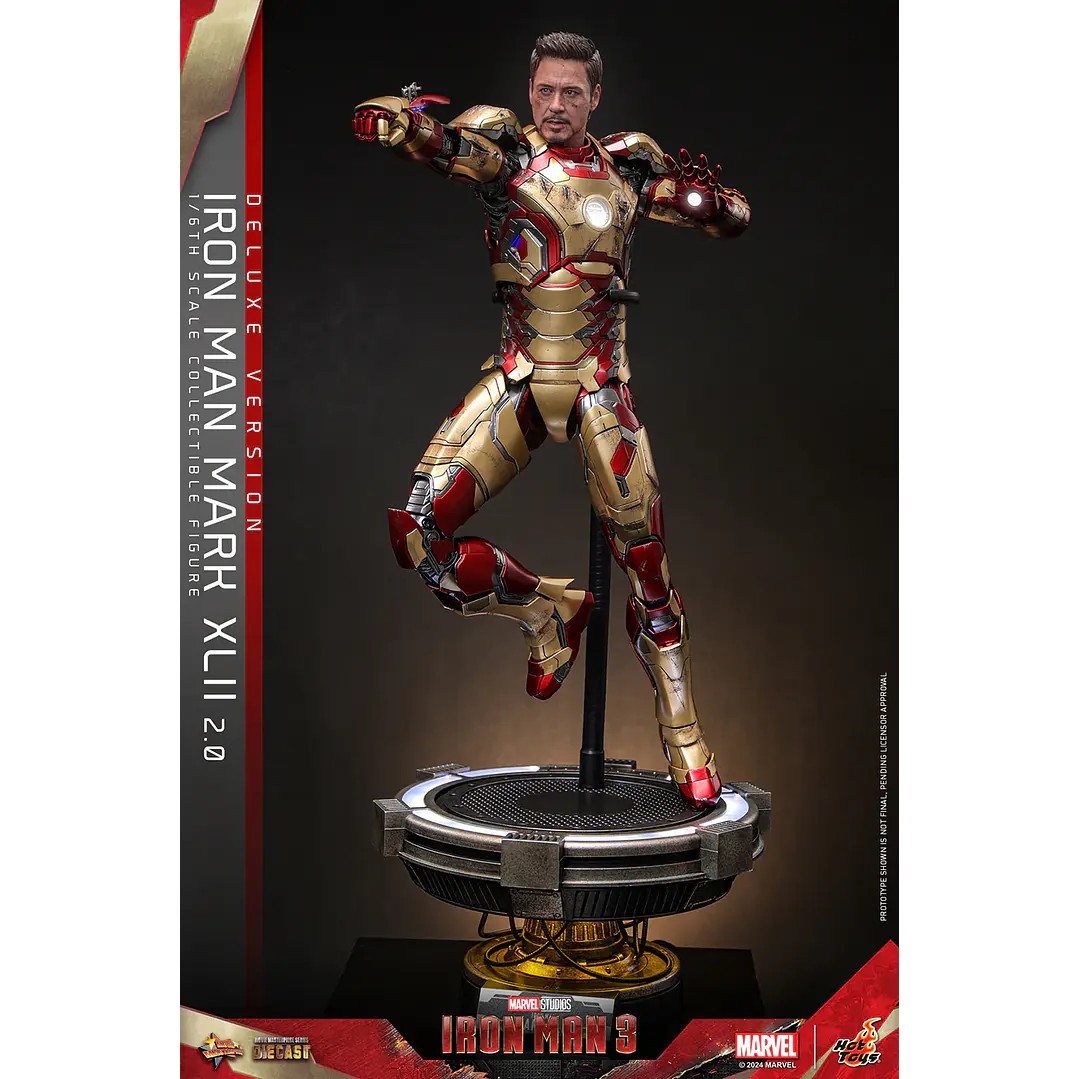 Figura Colección  Iron Man Matk Xlii Deluxe 1/6 6