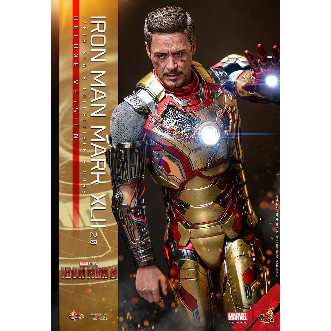 Figura Colección  Iron Man Matk Xlii Deluxe 1/6 8