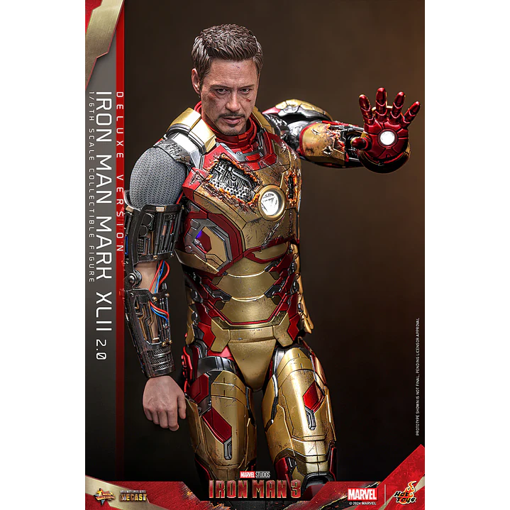 Figura Colección  Iron Man Matk Xlii Deluxe 1/6 9