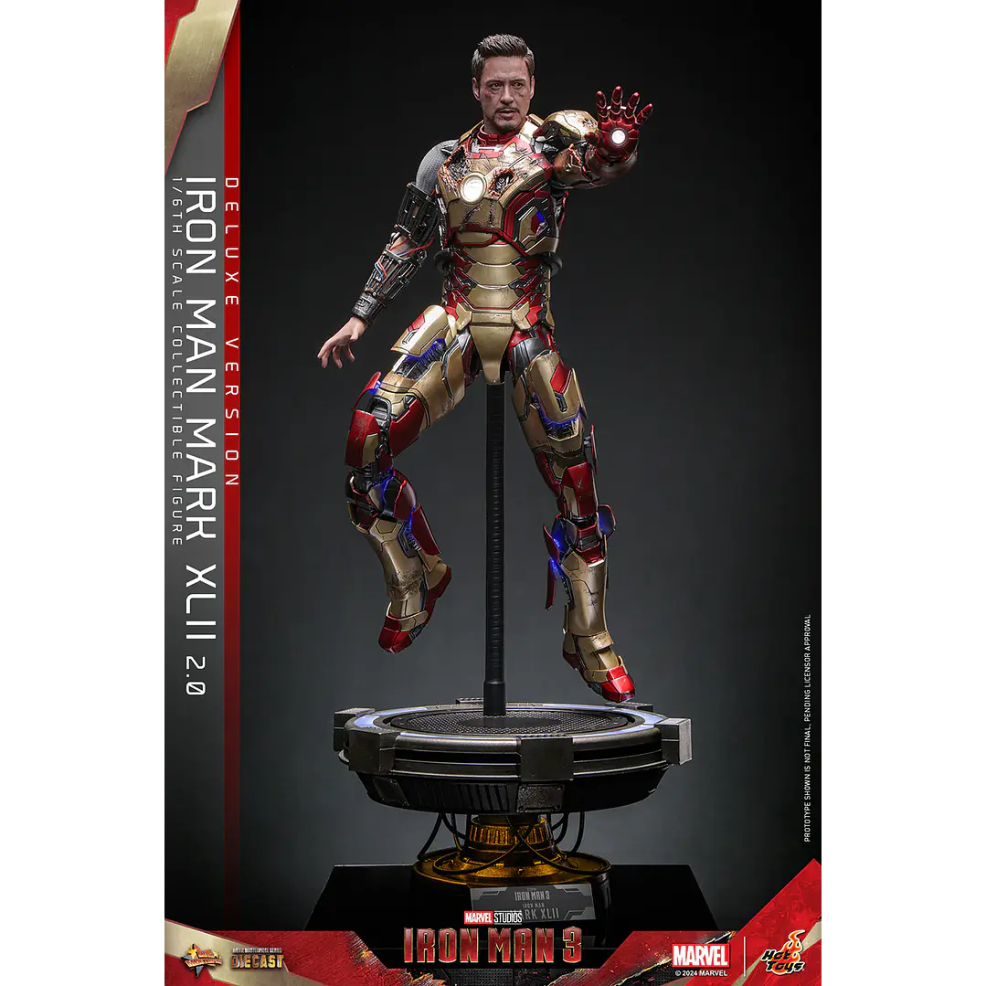 Figura Colección  Iron Man Matk Xlii Deluxe 1/6 10