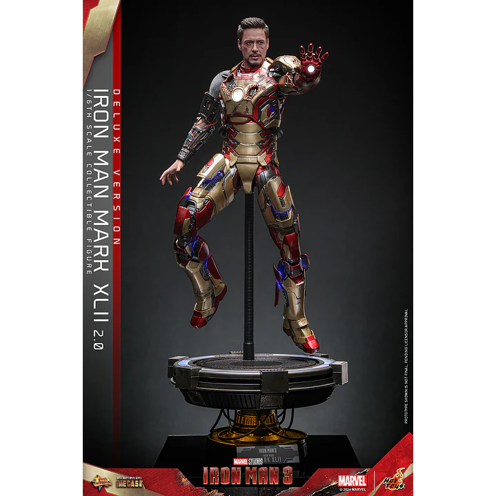 Figura Colección  Iron Man Matk Xlii Deluxe 1/6 10