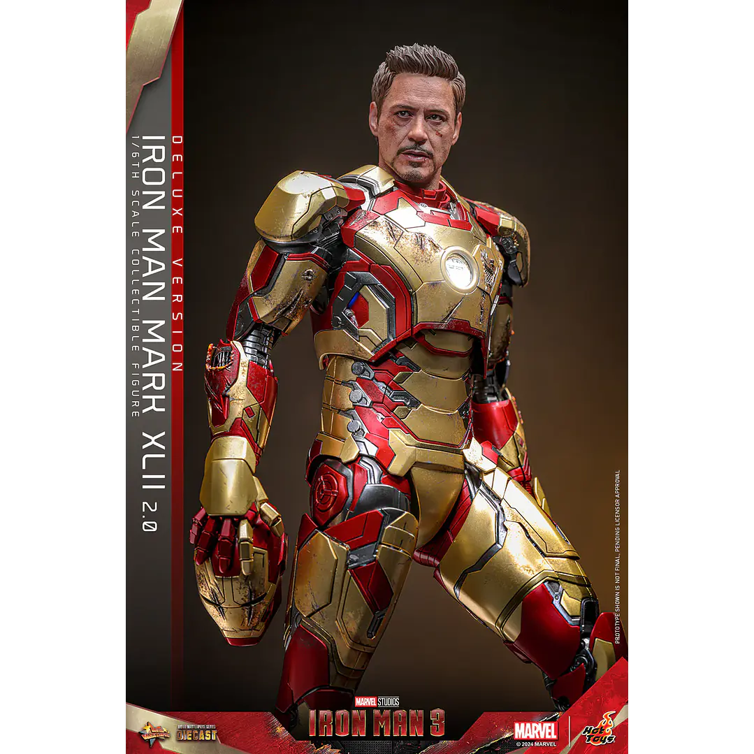 Figura Colección  Iron Man Matk Xlii Deluxe 1/6 11