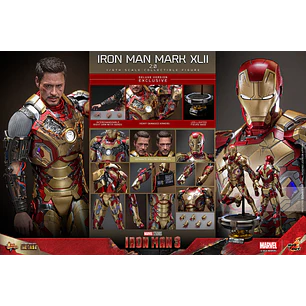 Figura Colección  Iron Man Matk Xlii Deluxe 1/6