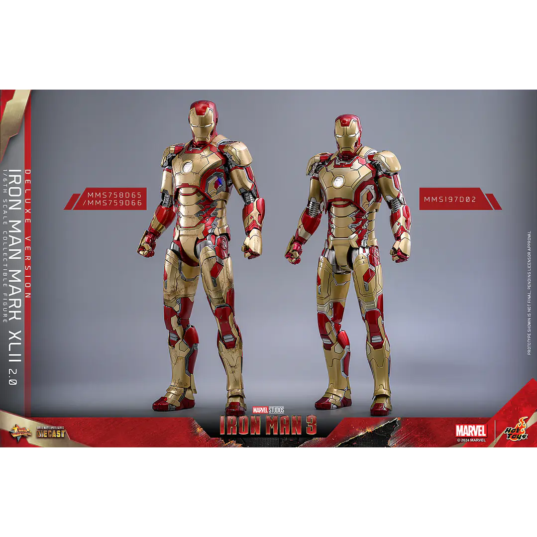 Figura Colección  Iron Man Matk Xlii Deluxe 1/6 12