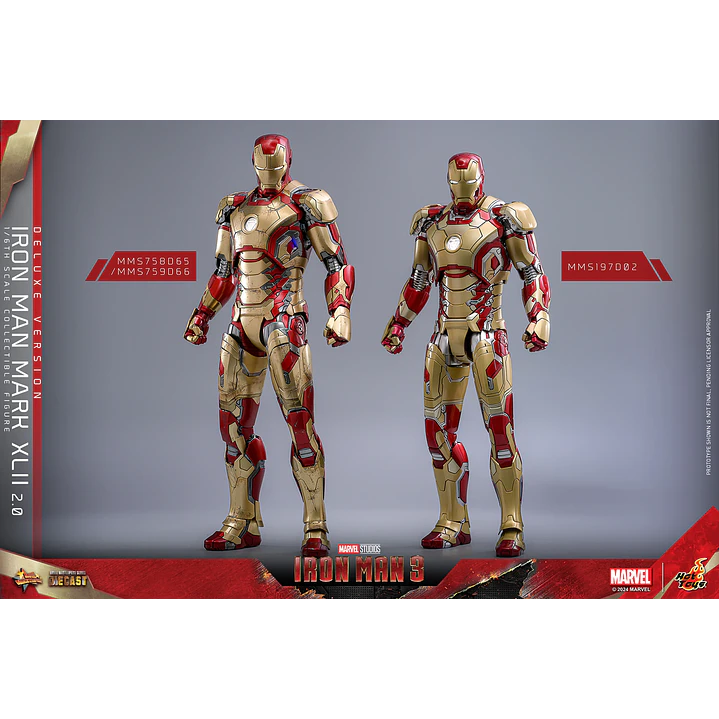 Figura Colección  Iron Man Matk Xlii Deluxe 1/6 12
