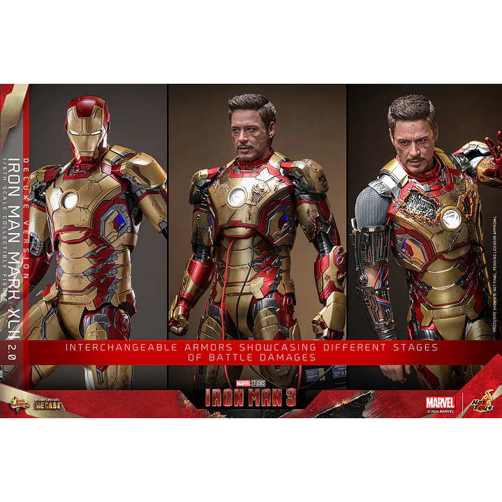 Figura Colección  Iron Man Matk Xlii Deluxe 1/6 14
